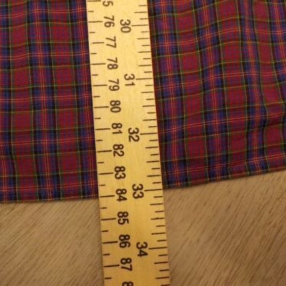 Ralph Lauren Mens Plaid Dress Shirt Yarmouth Cotton Button Down Pony Logo Top - Picture 7 of 7